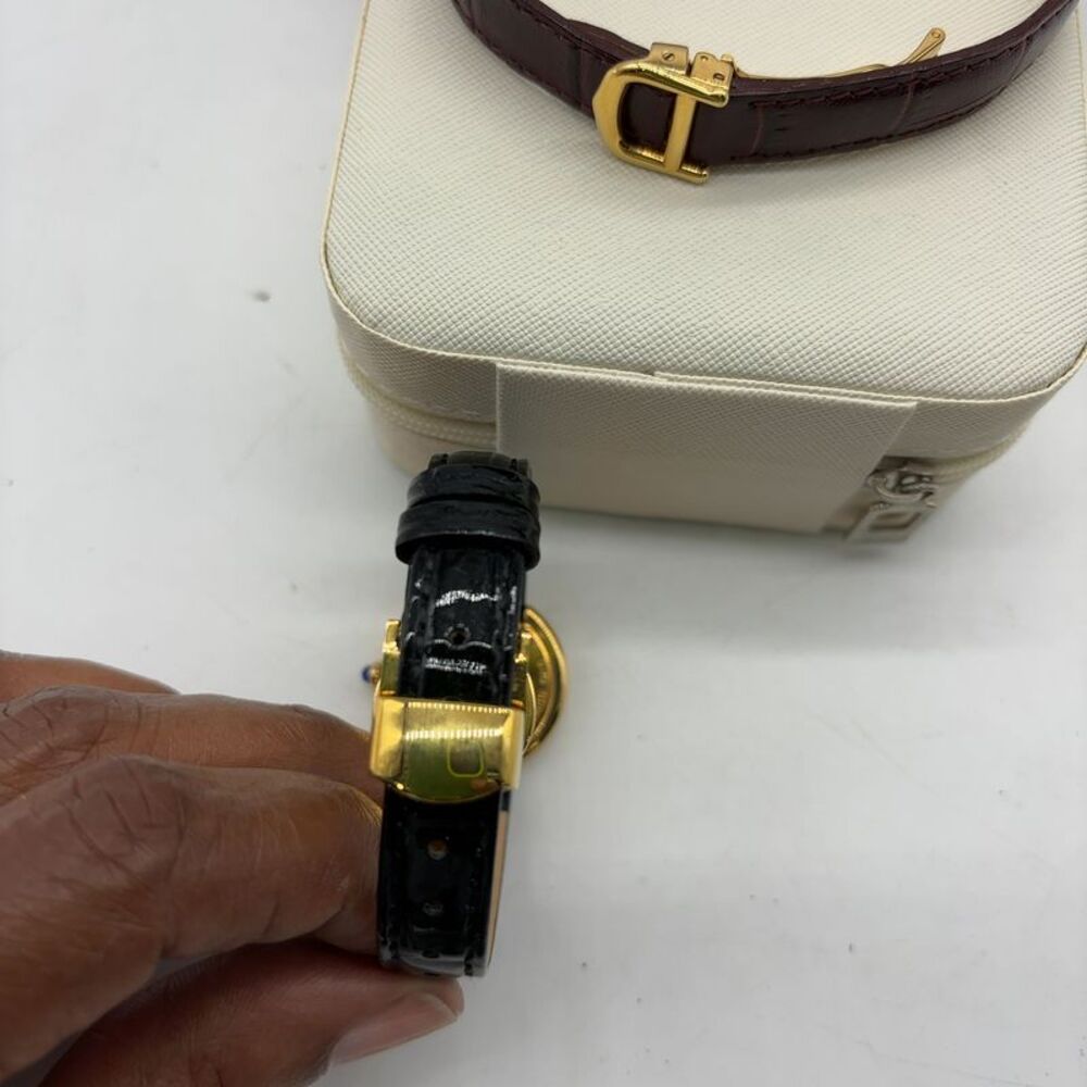 Cartier Trinity Black Leather Watch - Picture 4 of 11